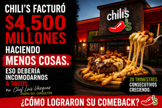 Reportaje sobre el turnaround de Chili's y las lecciones operativas para restaurantes independientes — Diario del Consultor por Chef Luis Vázquez