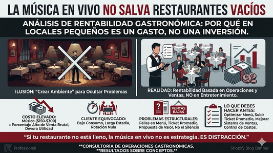 Consultoria gastronomica: analisis de rentabilidad sobre musica en vivo en restaurantes pequeños