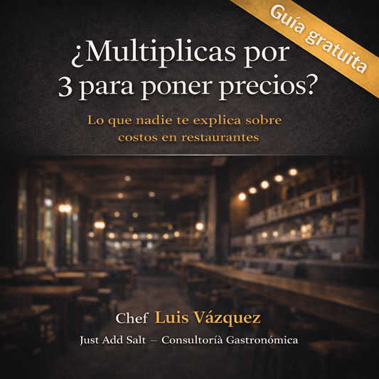 ¿Multiplicas por 3 para poner precios en tu restaurante?