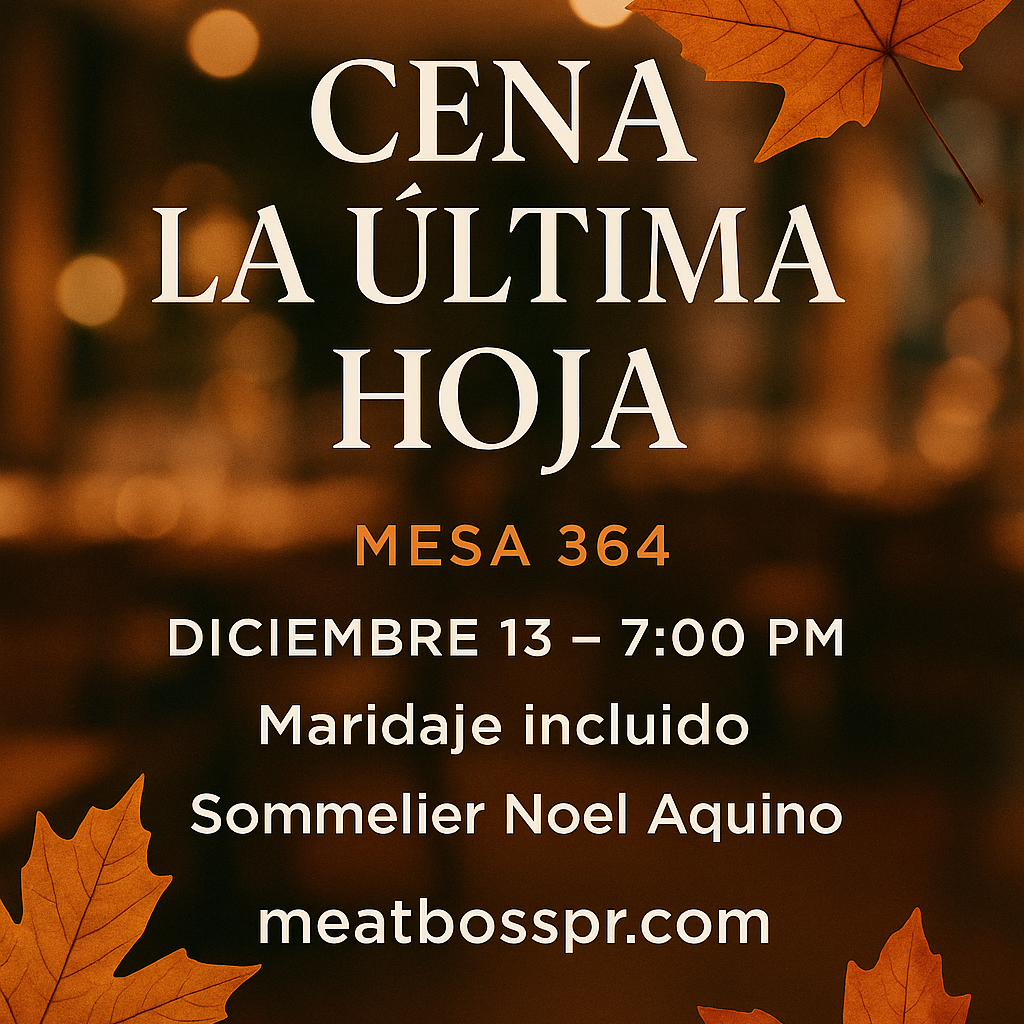 CENA LA ÚLTIMA HOJA - PUERTO RICO