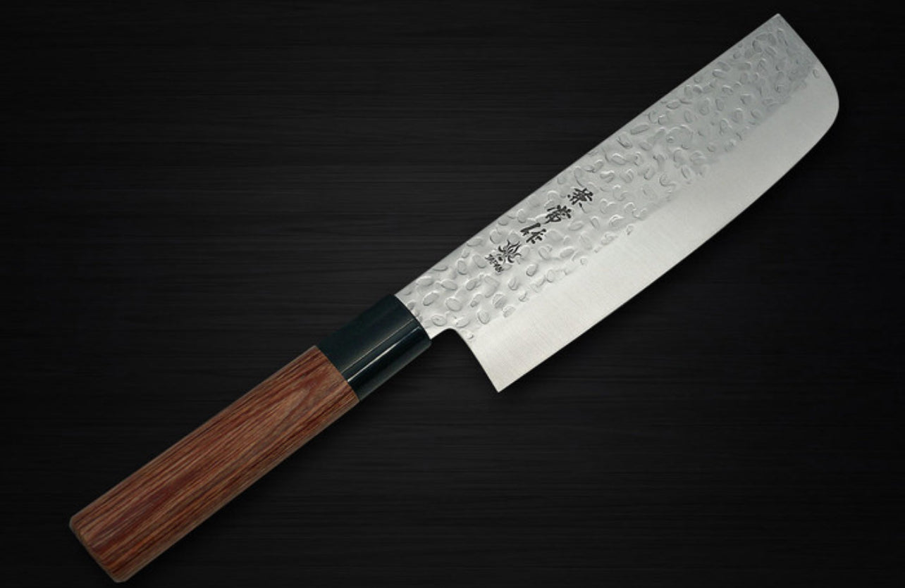 Kanetsune Hammered Japanese Nakiri
