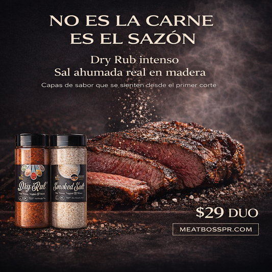 Meat Boss Steak Seasoning Duo | Dry Rub + Smoked Salt
