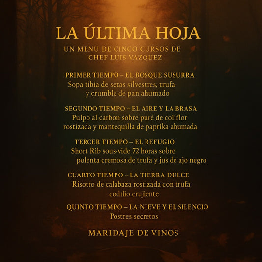 CENA LA ÚLTIMA HOJA - PUERTO RICO